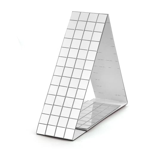 IUVYTA Selbstklebende echte Handwerk Mini quadratische Spiegel Mosaik Fliesen Aufkleber for Badezimmer DIY handgemachte Handwerk Home Dekoration Machen für Badezimmer(01-4x60cm 10x10mm) von IUVYTA