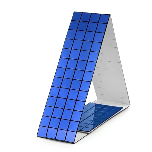 IUVYTA Selbstklebende echte Handwerk Mini quadratische Spiegel Mosaik Fliesen Aufkleber for Badezimmer DIY handgemachte Handwerk Home Dekoration Machen für Badezimmer(05-4x60cm 10x10mm) von IUVYTA