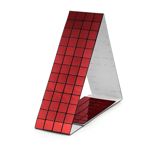 IUVYTA Selbstklebende echte Handwerk Mini quadratische Spiegel Mosaik Fliesen Aufkleber for Badezimmer DIY handgemachte Handwerk Home Dekoration Machen für Badezimmer(07-4x60cm 10x10mm) von IUVYTA