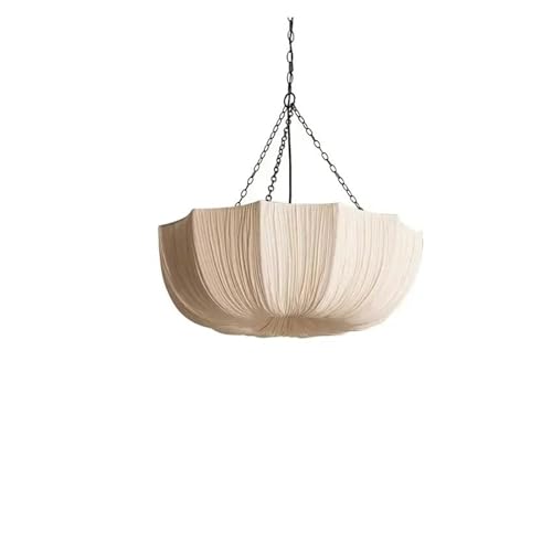 IUVYTA Stoff Pendelleuchten Schirmleuchte Wohn-Esszimmer Wohndekor Schlafzimmer Rustikale Hängelampe Lampenbezug Stoff Lampenschirm für Kronleuchter(Color 3,3 Color Changeable) von IUVYTA