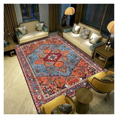 Moderne Wohnzimmer Teppich Dekoration Indoor Outdoor Bodenmatte for Büro Terrasse Waschbar Home Area Teppich für Patio(Color19,80x120cm) von IUVYTA