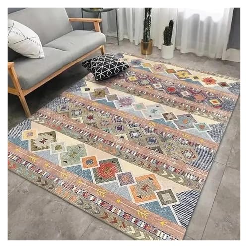 Moderne Wohnzimmer Teppich Dekoration Indoor Outdoor Bodenmatte for Büro Terrasse Waschbar Home Area Teppich für Patio(Type 15,80x120cm) von IUVYTA