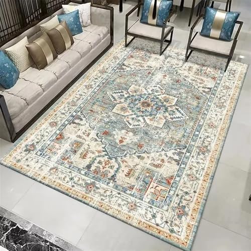 Moderne Wohnzimmer Teppich Dekoration Indoor Outdoor Bodenmatte for Büro Terrasse Waschbar Home Area Teppich für Patio(Type 16,40x60cm) von IUVYTA