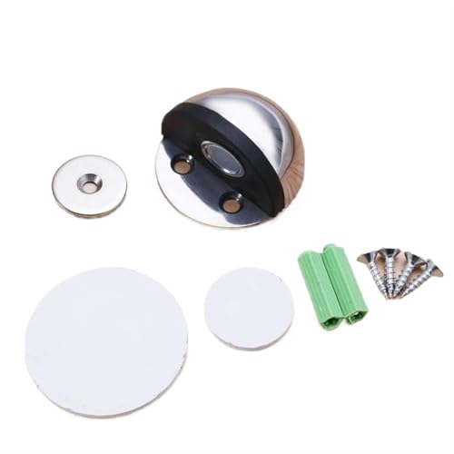 Sicherheitsschutz, Gummi-Türstopper, Schranktürschlösser, Halter, Türschlösser, Boden-Tür, Zugluftstopper, Heimwerker für Boden (Chrom B) von IUVYTA