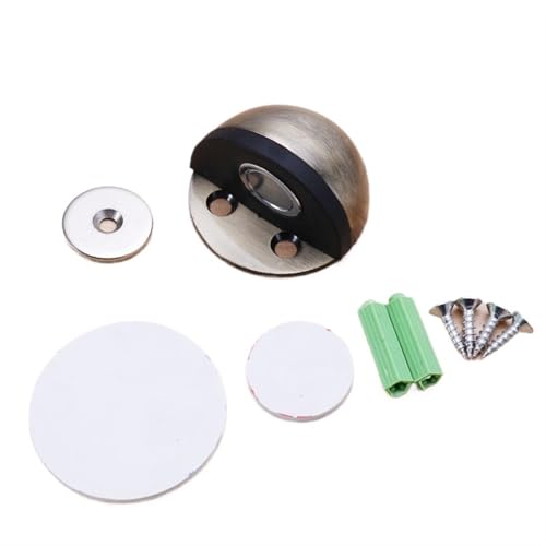 Sicherheitsschutz, Gummi-Türstopper, Schranktürschlösser, Halter, Türschlösser, Boden-Tür, Zugluftstopper, Heimwerker für Boden (Grün Bronze B) von IUVYTA