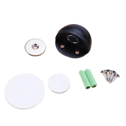 Sicherheitsschutz, Gummi-Türstopper, Schranktürschlösser, Halter, Türschlösser, Boden-Tür, Zugluftstopper, Heimwerker für Boden (Schwarz B) von IUVYTA