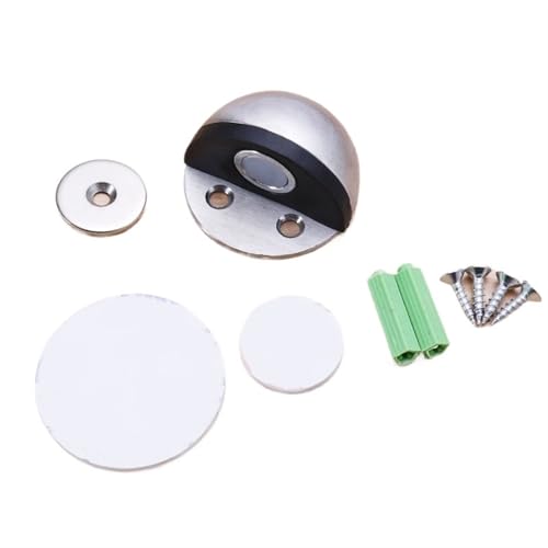 Sicherheitsschutz, Gummi-Türstopper, Schranktürschlösser, Halter, Türschlösser, Boden-Tür, Zugluftstopper, Heimwerker für Boden (Silber B) von IUVYTA