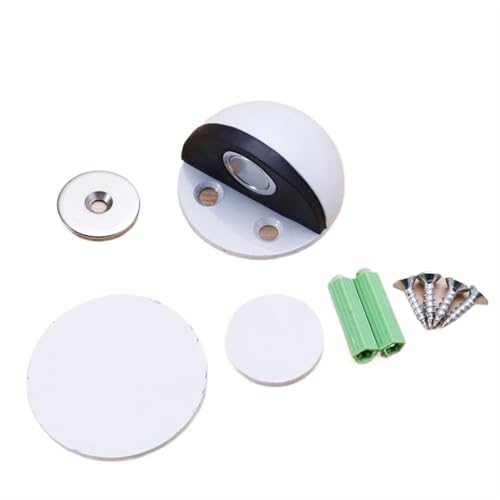 Sicherheitsschutz, Gummi-Türstopper, Schranktürschlösser, Halter, Türschlösser, Boden-Tür, Zugluftstopper, Heimwerker für Boden (Weiß B) von IUVYTA