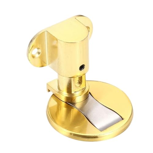 Verstellbarer Edelstahl-Türstopper, stanzfrei, stark, magnetisch, Anti-Kollisions-Türstopper, unsichtbarer Badezimmer-Bodentürstopper für Boden (02, 1 Stück) von IUVYTA