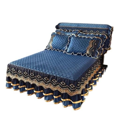 Winter-Tagesdecke, gesteppt, Kristallsamt, Bett-Rock, ohne Kissenbezug für Zuhause, Weiß, 1 Rock, 180 x 220 cm Winter-Tagesdecke, gesteppt, Kristallsamt, Bett-Rock, ohne Kissenbezug für Zuhause, Weiß, 1 Rock, 180 x 220 cm von IUVYTA