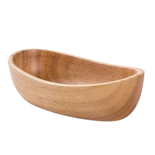 IUYIXWFP Boot geformte hölzerne Obstteller - Massivholzschale, Salatschale, getrocknetes Obstschale, Weihnachtsdekor, Hochzeitsdekoration, Lebensmittelfruchtschale,A von IUYIXWFP
