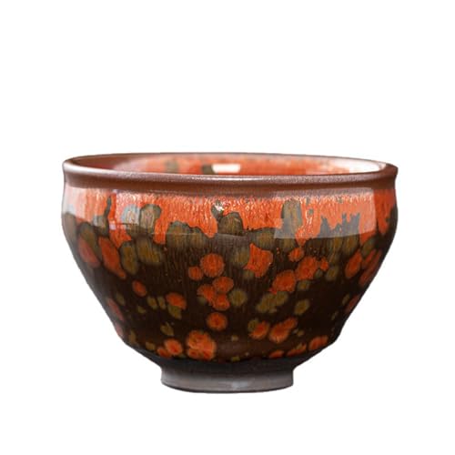 IUYIXWFP Keramik Tea Tasse, Jianzhan Tenmoku handgefertigtes Teebares Chinese Master's Cup Multi-Gebrauch Porzellan Kung Fu Tea Bowl einzigartiges Geschenk für Freunde, 2-Set 2 IUYIXWFP Keramik Tea Tasse, Jianzhan Tenmoku handgefertigtes Teebares Chinese Master's Cup Multi-Gebrauch Porzellan Kung Fu Tea Bowl einzigartiges Geschenk für Freunde, 2-Set 2 von IUYIXWFP