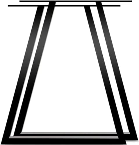 IUokLU 2 Stück Metall-Tischbeine – Möbelbeine – Schreibtischbeine, für DIY-Couchtisch, Möbel und Konsolentisch, Metall-Tischbeine, robuste Stahl-Möbelbeine, schwarz von IUokLU