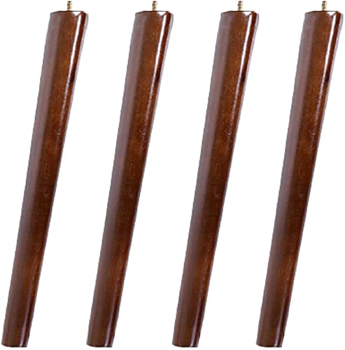 IUokLU 4X Sofabeine aus Holz, Möbelbeine, Eukalyptus-Tischfüße, konische Massivholz-Ersatzmöbelfüße von IUokLU