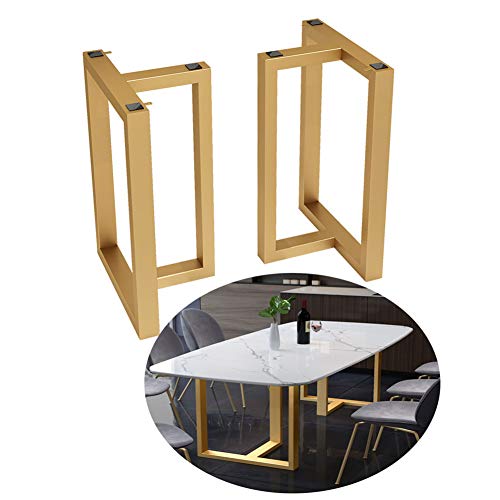 IUokLU T-förmige Tischbeine, quadratisches/rundes Esstischbein, Nano-Gold-Schreibtischbeine, mit verstellbarem Fußpolster, stabil, langlebig von IUokLU