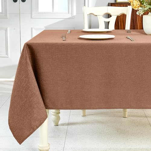 IVAPUPU Strukturierte Leinentischdecke für rechteckige Tische, Couchtischdecken, rechteckig, wasserdicht, knitterfrei, abwischbar, Esstischabdeckung für Frühling, Hochzeit, Geburtstag, IVAPUPU Strukturierte Leinentischdecke für rechteckige Tische, Couchtischdecken, rechteckig, wasserdicht, knitterfrei, abwischbar, Esstischabdeckung für Frühling, Hochzeit, Geburtstag, von IVAPUPU