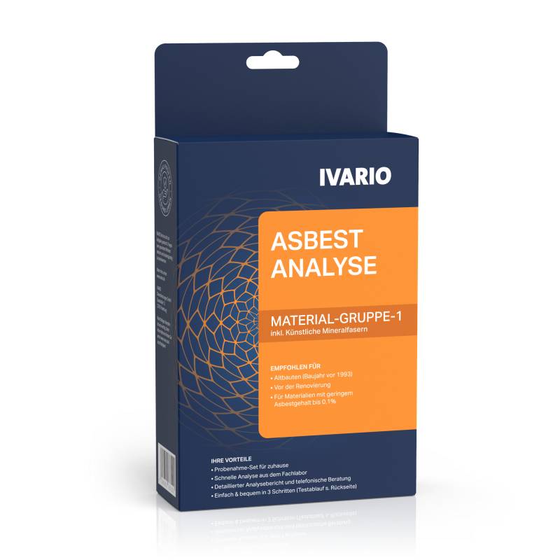 IVARIO Asbesttest 'Materialgruppe 1' Laboranalyse von IVARIO