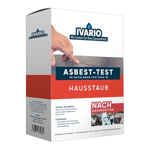 IVARIO Express Asbest-Test Raumluft | Hausstaub bei Verdacht auf freigesetzte Asbestfasern von IVARIO