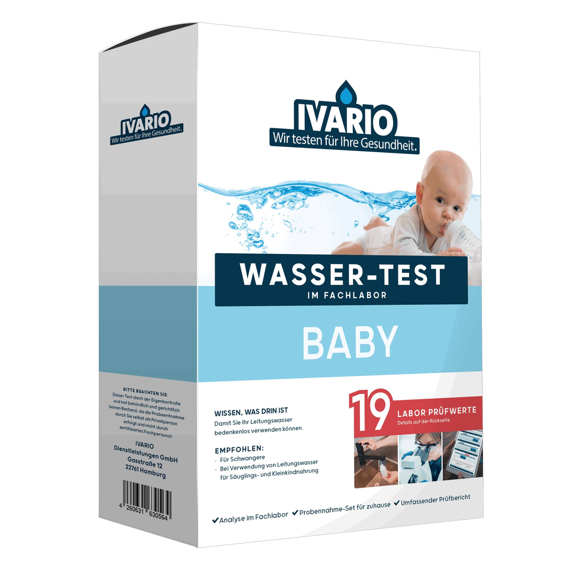 IVARIO Wassertest 'Baby' 19 Prüfwerte von IVARIO