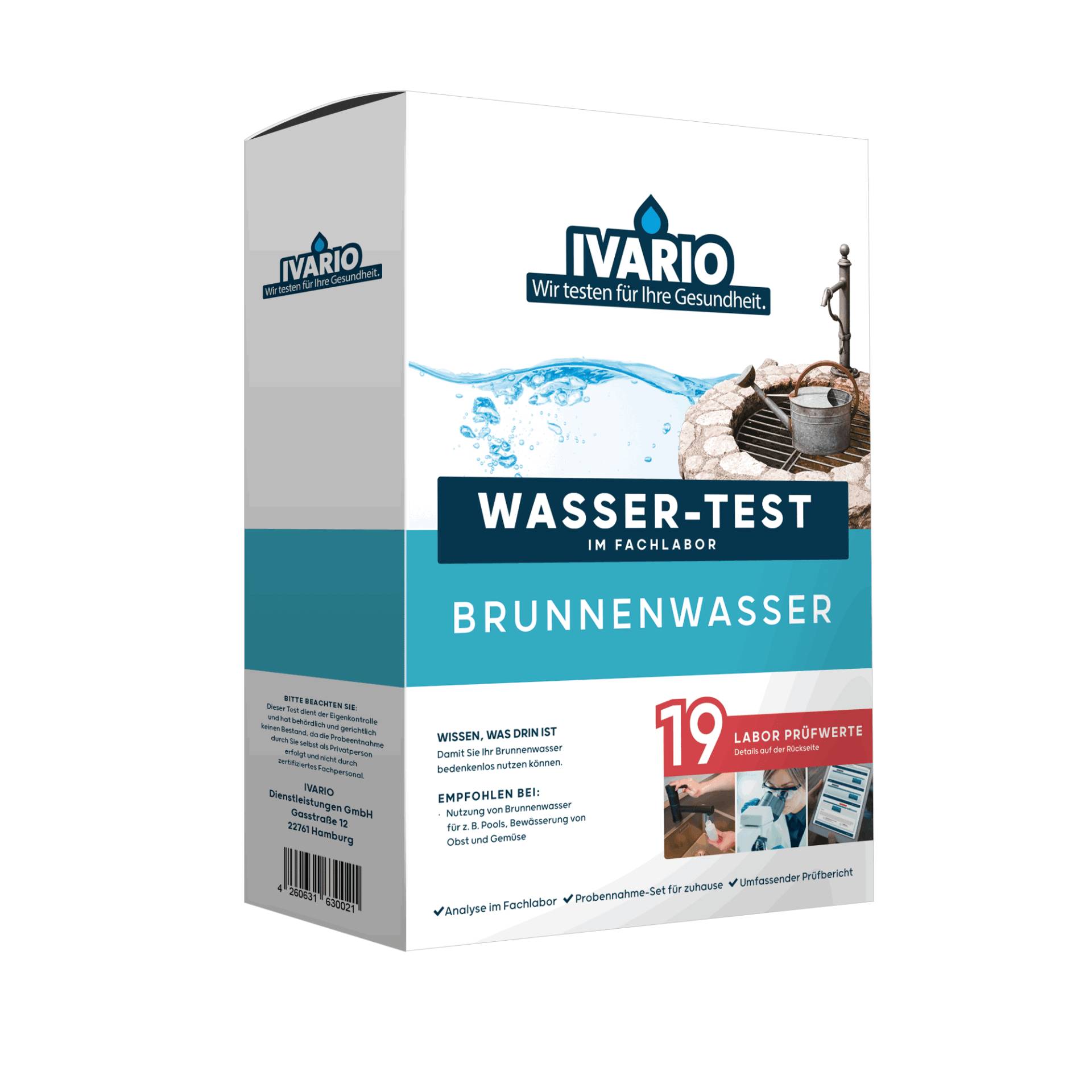 IVARIO Wassertest 'Brunnen' 19 Prüfwerte von IVARIO