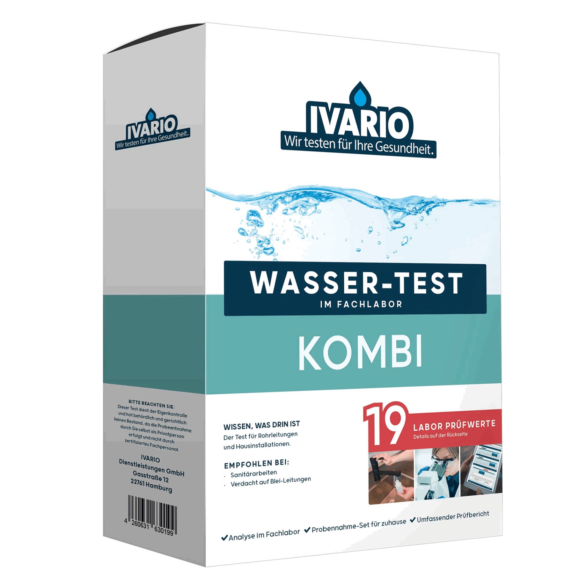 IVARIO Wassertest 'Kombi' 19 Prüfwerte von IVARIO