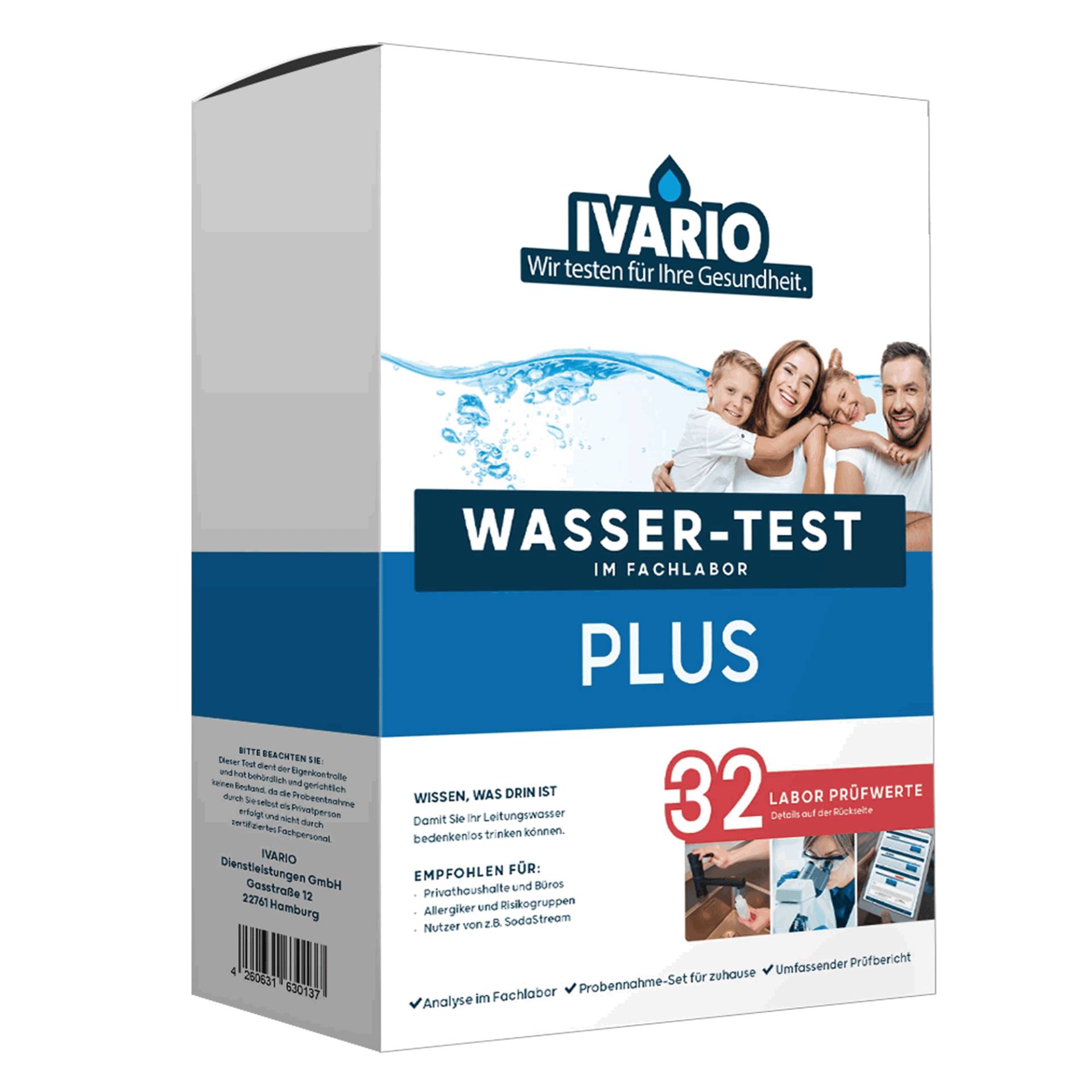 IVARIO Wassertest 'Plus' 32 Prüfwerte von IVARIO