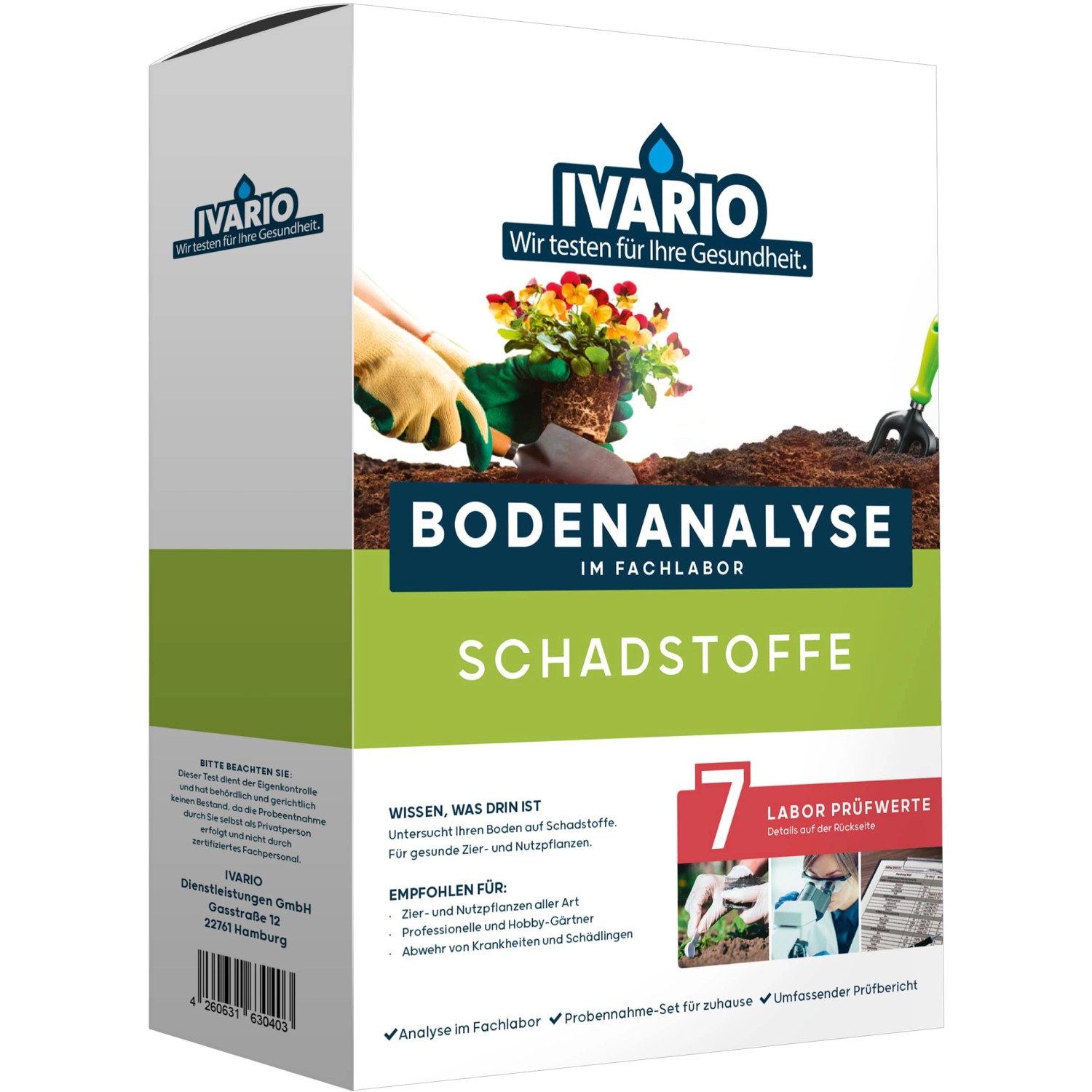 Ivario Bodentest Schadstoffe 7 Prüfwerte von IVARIO