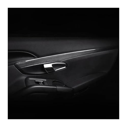 IVCHVYWFG Auto-Innentürgriff Carbonfaser-Innendekorationsstreifen, Kompatibel Für Porsche 718 Boxster-Cayman von IVCHVYWFG