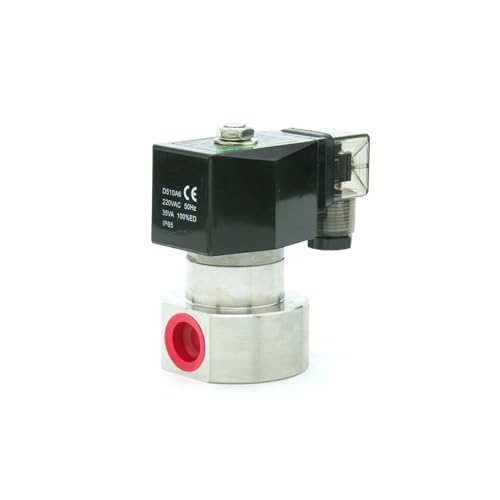 1/8 "1/4" 3/8 "1/2" normalerweise Geschlossen 304 Edelstahl Magnetventil 220VAC DC12V/24V 200bar/100bar(220vac-100 Bar,0.5 Inch) von IVEKYKIBC