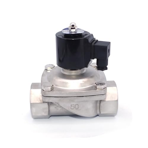 2 "NPT DN50 Magnetventil Niederdruck 24VAC 24VDC 110VAC 220VAC 12VDC Edelstahl DIN Spule(110VAC) von IVEKYKIBC