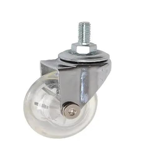 5 2-Zoll-Rollen PU Transparent Crystal Wheel mit Bremsmöbel Multi-Specification Cabinet Pull(2 Inch-screw) von IVEKYKIBC