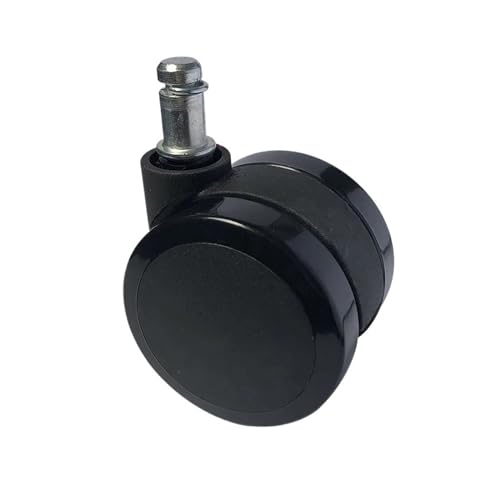 5 stück/lot 2,5 zoll Drehstuhl M10/M11 Rad Swivel Caster Computer Zubehör Stumm(Circlip-black) von IVEKYKIBC