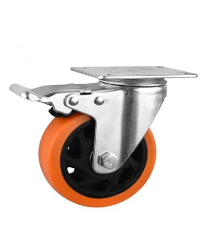 IVEKYKIBC 1 Stück 3 Zoll Lenkrolle mit Bremse Durchmesser 75 Doppellager Orange Flower Swivel Mechanical Caster IVEKYKIBC 1 Stück 3 Zoll Lenkrolle mit Bremse Durchmesser 75 Doppellager Orange Flower Swivel Mechanical Caster von IVEKYKIBC