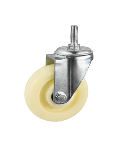 IVEKYKIBC 1 Stück 4 Zoll Schraube Caster M12 Medium Doppellager Rad Weiß Nylon Gimbal IVEKYKIBC 1 Stück 4 Zoll Schraube Caster M12 Medium Doppellager Rad Weiß Nylon Gimbal von IVEKYKIBC