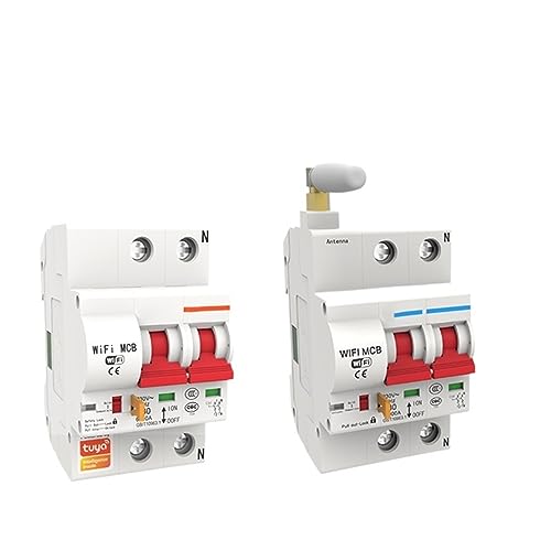 IVEKYKIBC 1P-4P 10A-125A Wireless Smart WiFi Leistungsschalter Timer Vioce Fernbedienung(EWE,4P-10A) von IVEKYKIBC