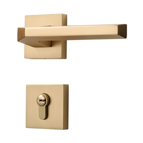 IVEKYKIBC Innen Schlafzimmer Stumm Zimmer Türschloss Magnetische Split Lock Bad Messing Gebürstet Türschloss von IVEKYKIBC