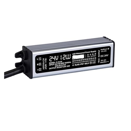IVEKYKIBC LED Wasserdichtes Schaltnetzteil 220 bis 24V 200W300W350W400W500W600W DC Transformator(24V 0.5A 12W) von IVEKYKIBC