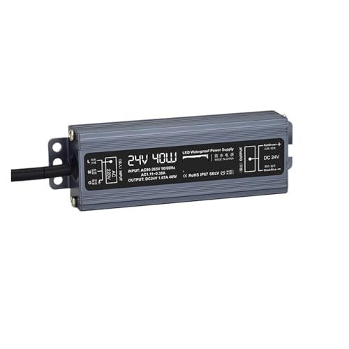 IVEKYKIBC LED Wasserdichtes Schaltnetzteil 220 bis 24V 200W300W350W400W500W600W DC Transformator(24V 1.67A 40W) von IVEKYKIBC