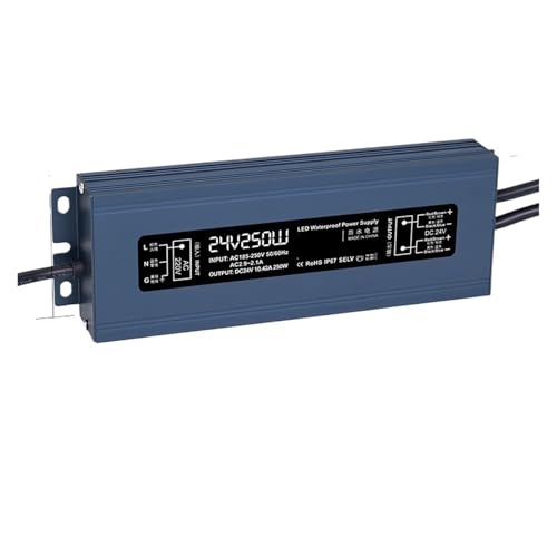 IVEKYKIBC LED Wasserdichtes Schaltnetzteil 220 bis 24V 200W300W350W400W500W600W DC Transformator(24V 10.42A 250W) von IVEKYKIBC