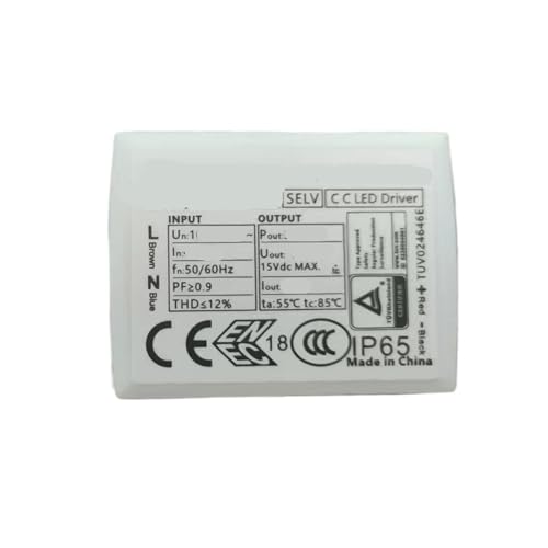 IVEKYKIBC Netzteil Gartenlicht Rasenlicht Untergrundlicht Treiber Europäischer Standard Weitspannung Niedrigleistung Wasserdichtes Vorschaltgerät(DL-7W-C500-MCC DC6-13V/0.5A) von IVEKYKIBC