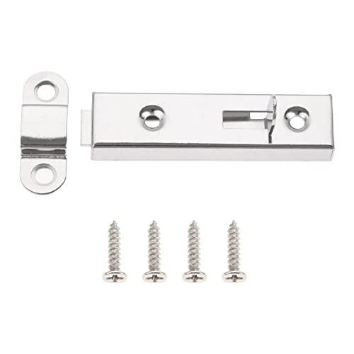 IVEKYKIBC Riegelschloss Solide Riegelverriegelung for Schiebetüren mit Schraubverschluss Heftklammer Tor Sicherheitsschloss Chrom Silber Robuste Fensterverriegelung aus Metall 61 mm Schuppenschienen IVEKYKIBC Riegelschloss Solide Riegelverriegelung for Schiebetüren mit Schraubverschluss Heftklammer Tor Sicherheitsschloss Chrom Silber Robuste Fensterverriegelung aus Metall 61 mm Schuppenschienen von IVEKYKIBC