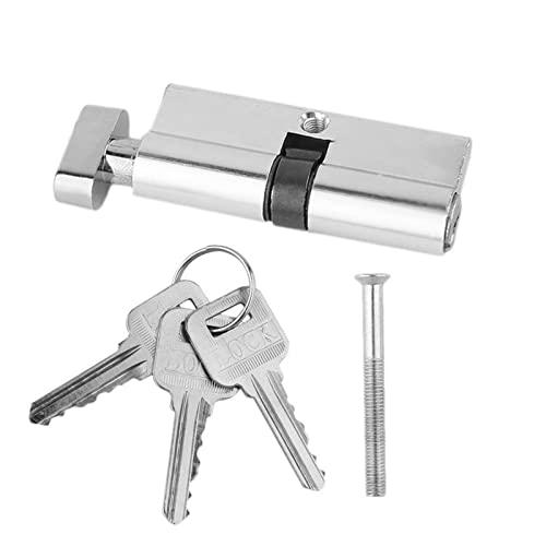 Kettenschloss Aluminiumlegierung Türschloss Schlosskern Haushalt Anti-Diebstahl Anti-Jamming Anti-Bohren Silberschlüssel Einstellset Werkzeug von IVEKYKIBC