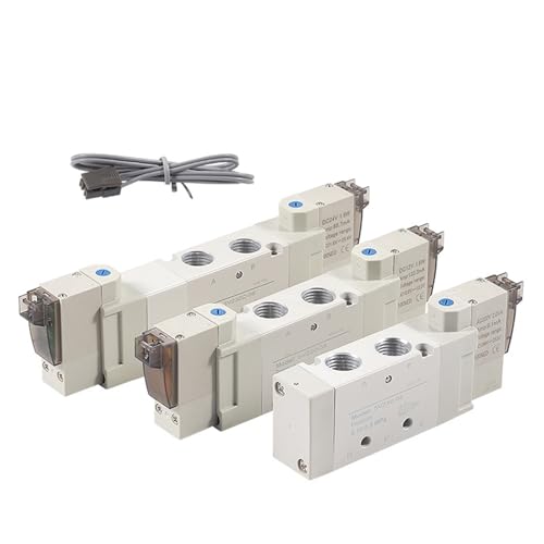 Pneumatisches Zweipositions-Fünfwege-Magnetventil 24 V Steuerventil 5V210-08/5V220-08/4V230C-08 220 V(5v230c-08b-050,DC24V) von IVEKYKIBC