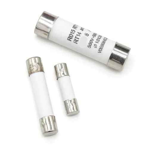 Sicherungsrohr 0,5 1 2 3 4 5 6 8 10 15 16 20 32A Sicherung 5x20mm 6x30mm 10x38mm 250/500V(100pcs-5 X 20mm 250v,1 A) von IVEKYKIBC