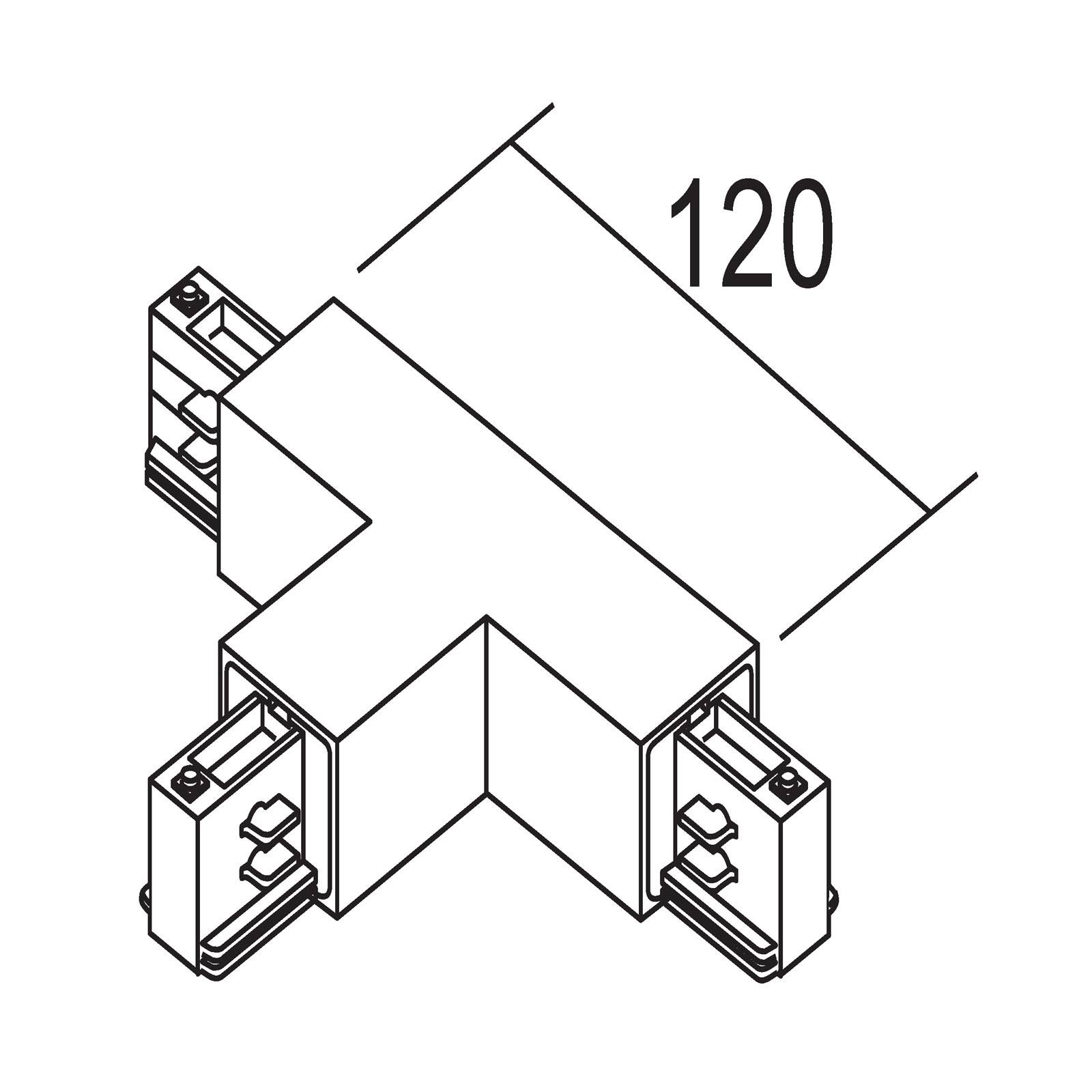 Ivela T-Verbinder Erde links, silber von Ivela