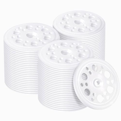 200 Stück Unterlegscheiben aus Kunststoff PP Unterlegplatten 46 mm,Kunststoffscheiben, Unterlegplatten Kunststoff Unterlegscheibenzur Befestigung und Unterstützung von Schaumstoff Isolierplatten von IVEOPPE