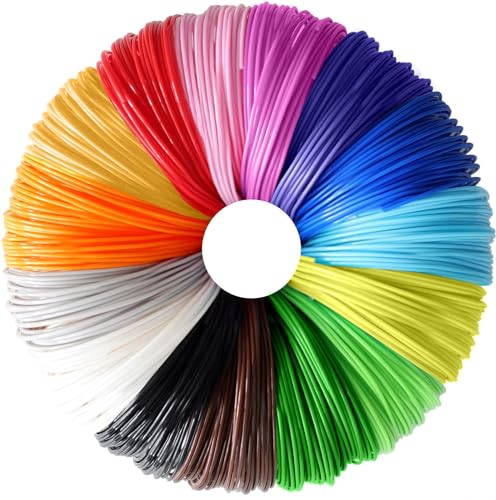 3D Drucker Filament 1.75mm PCL - 10 Farben, Je 10m, Filament-3D-Druckmaterialien, 3D Stift Filament, für Niedrige Temperaturen, 3D Kinder Stift and 3D Druck Stift Zubehör von IVEOPPE