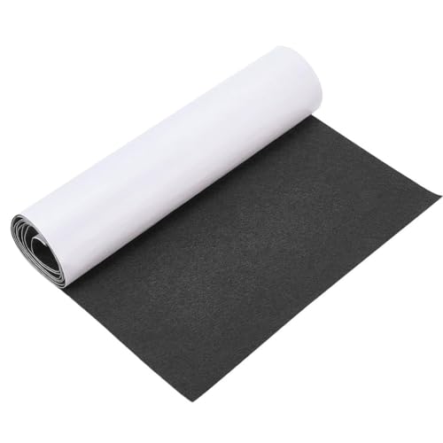Filz Selbstklebend Filzmatte - 40x220cm, 1 mm Dick, für Schachtel-Liner, Untersetzer, Schubladenmatte, Auto, Bilderrahmen, Stuhlbein, Tischbeine (Schwarz) von IVEOPPE