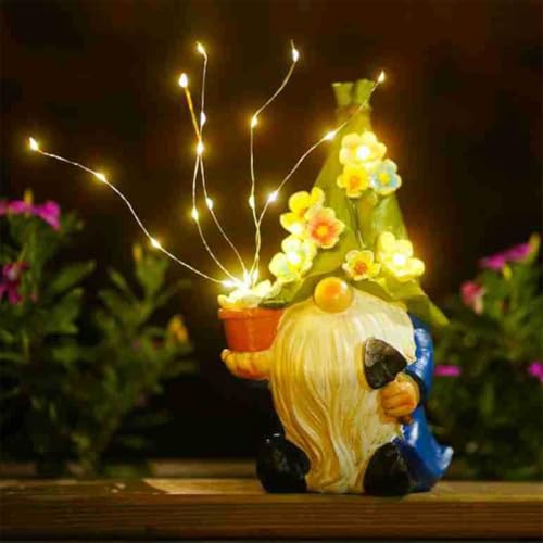 IVEOPPE Gartenzwerge Lustig Solar Figuren für Außen - Wichtel Garten Gartendeko mit LEDs, Geschenke für Frauen Mama Männer Geburtstagsgeschenk Garten Balkon Deko Zimmer IVEOPPE Gartenzwerge Lustig Solar Figuren für Außen - Wichtel Garten Gartendeko mit LEDs, Geschenke für Frauen Mama Männer Geburtstagsgeschenk Garten Balkon Deko Zimmer von IVEOPPE