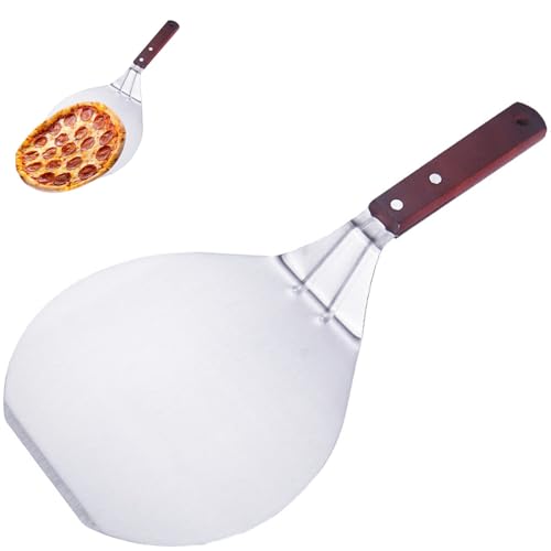 IVEOPPE Pizzaschieber Edelstahl Pizzaschaufel Pizzaheber - 16.5cm Pizza Schieber mit Griff aus Holz, für Hausgemachte Pizzen Backen Brot, Pizza Zubehör IVEOPPE Pizzaschieber Edelstahl Pizzaschaufel Pizzaheber - 16.5cm Pizza Schieber mit Griff aus Holz, für Hausgemachte Pizzen Backen Brot, Pizza Zubehör von IVEOPPE
